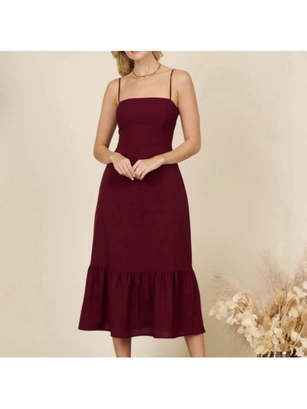Park & Fifth Singer Burgundy Dress - NWT